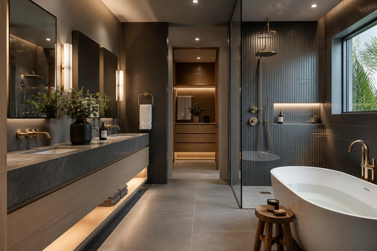 Bathrooms & Tile project by Morin Construction